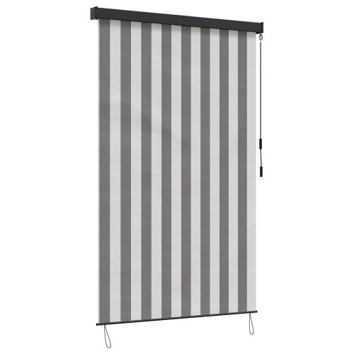 Ролетна щора Антрацит и бяло 80 x 250 cm Текстил и Алуминий