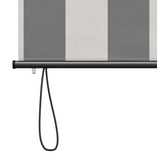 Ролетна щора Антрацит и бяло 100 x 250 cm Текстил и Алуминий