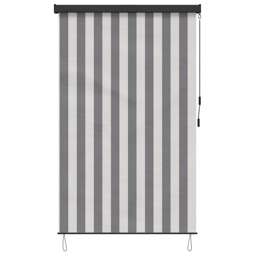 Ролетна щора Антрацит и бяло 140 x 250 cm Текстил и Алуминий