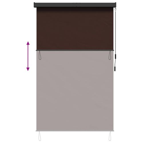 Ролетна щора Кафяво 180 x 250 cm Текстил и Алуминий