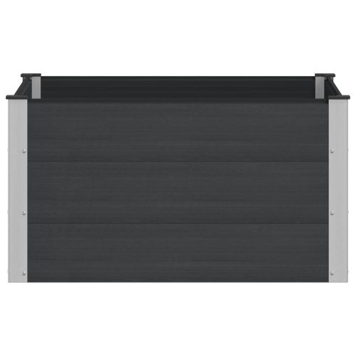 Градинска повдигната леха Черно 100 x 100 x 54 cm
