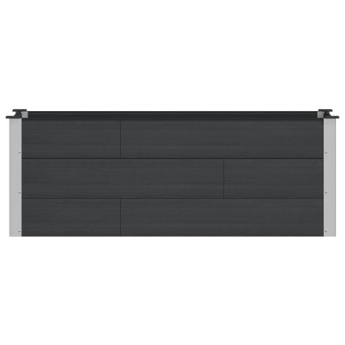 Градинска повдигната леха Черно 150 x 50 x 54 cm