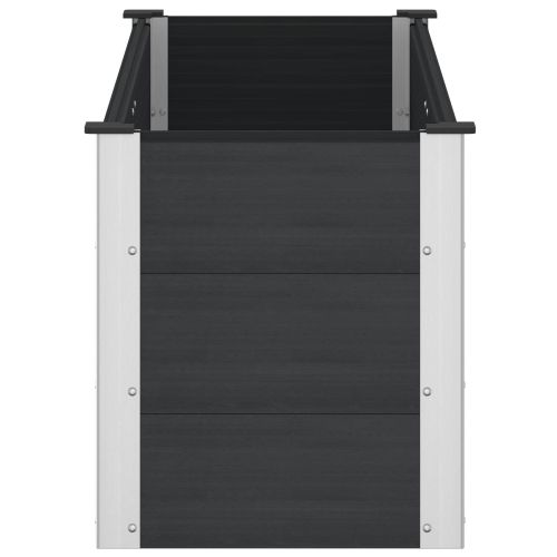 Градинска повдигната леха Черно 150 x 50 x 54 cm