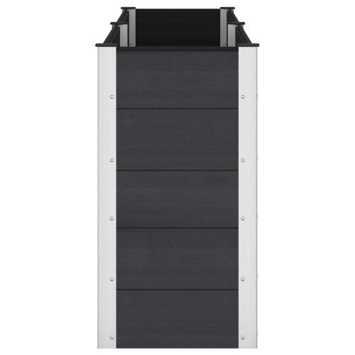Градинска повдигната леха Черно 250 x 50 x 91 см