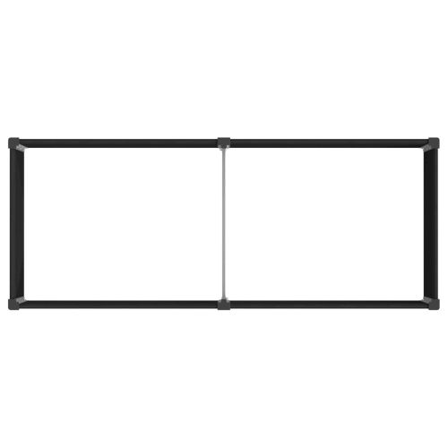 Градинска повдигната леха Черно 250 x 100 x 54 cm