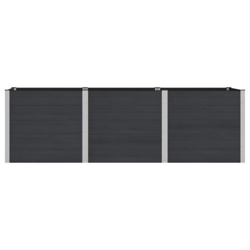 Градинска повдигната леха Черно 300 x 100 x 91 cm