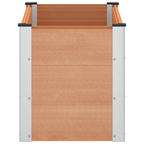 Градинска повдигната леха Кафяво 100 x 50 x 54 cm