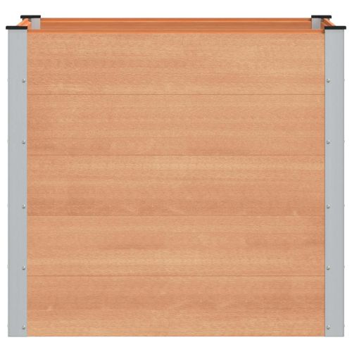 Градинска повдигната леха Кафяво 100 x 100 x 91 cm
