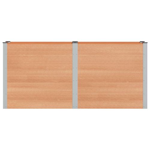 Градинска повдигната леха Кафяво 200 x 50 x 91 cm