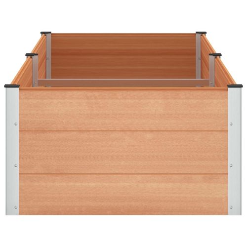 Градинска повдигната леха Кафяво 250 x 100 x 54 cm
