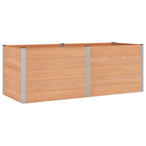 Градинска повдигната леха Кафяво 250 x 100 x 91 cm