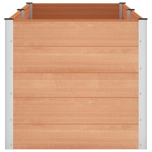 Градинска повдигната леха Кафяво 250 x 100 x 91 cm