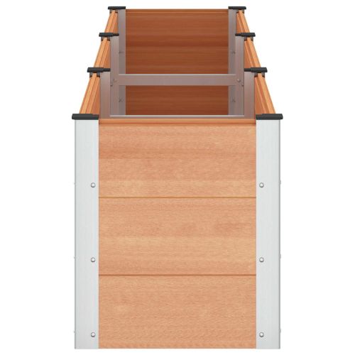 Градинска повдигната леха Кафяво 300 x 50 x 54 cm