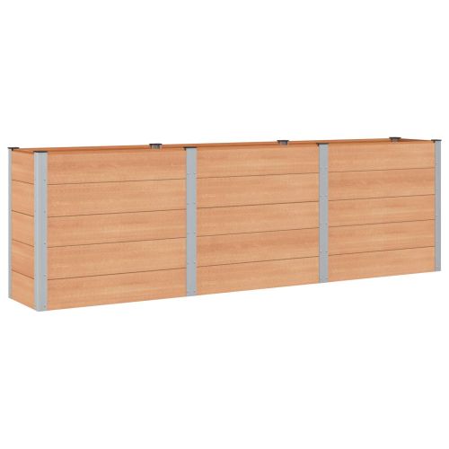 Градинска повдигната леха Кафяво 300 x 50 x 91 cm