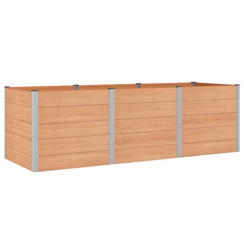 Градинска повдигната леха Кафяво 300 x 100 x 91 cm