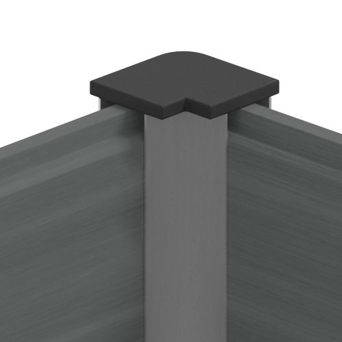 Градинска повдигната леха Сиво 50 x 30 x 36 см