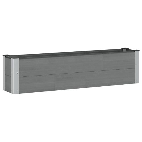 Градинска повдигната леха Сиво 150 x 30 x 36 см
