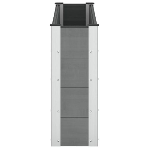 Градинска повдигната леха Сиво 150 x 30 x 72 см