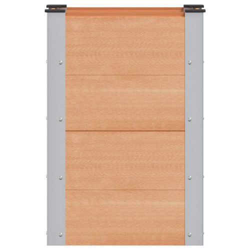 Градинска повдигната леха Кафяво 50 x 30 x 72 см
