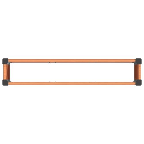 Градинска повдигната леха Кафяво 150 x 30 x 36 см