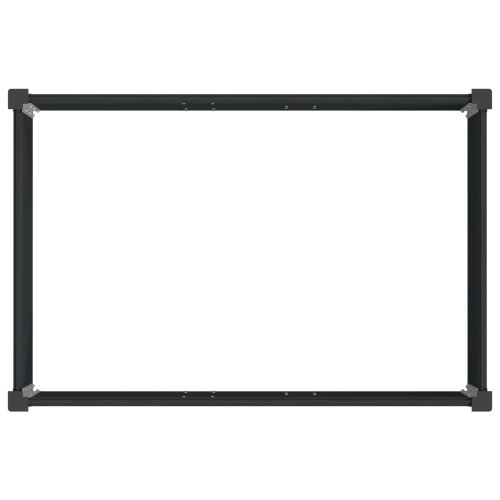 Градинска повдигната леха Черно 50 x 30 x 36 см