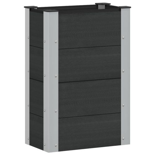 Градинска повдигната леха Черно 50 x 30 x 72 см