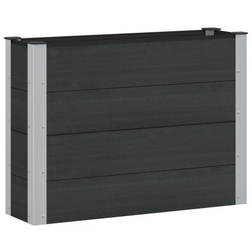 Градинска повдигната леха Черно 100 x 30 x 72 см