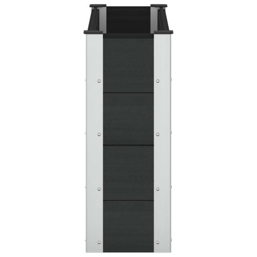 Градинска повдигната леха Черно 100 x 30 x 72 см