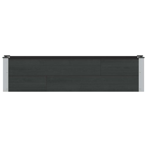 Градинска повдигната леха Черно 150 x 30 x 36 см