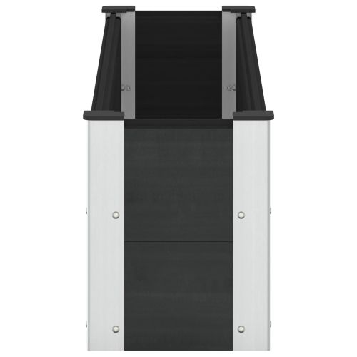 Градинска повдигната леха Черно 150 x 30 x 36 см