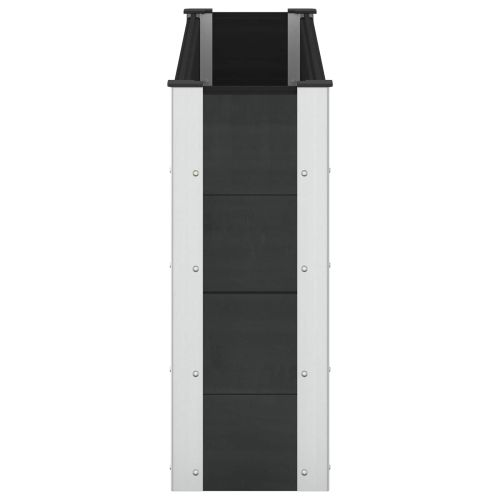 Градинска повдигната леха Черно 150 x 30 x 72 см
