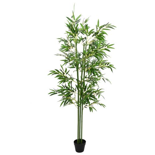 Изкуствено бамбуково дърво 2 pcs Зелено 60 x 18 x 190 см