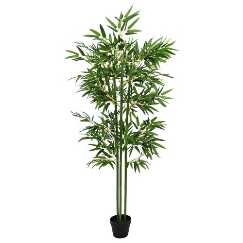 Изкуствено бамбуково дърво 2 pcs Зелено 45 x 18 x 175 см