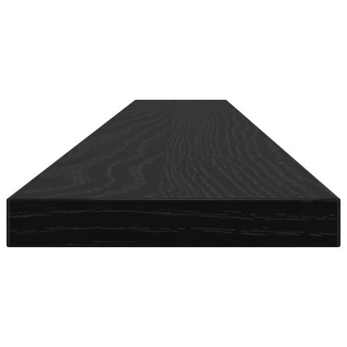 Етажерка Борд 4 pcs Черен 100 x 10 x 1,5 cm Инженерно дърво