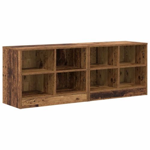 Шкаф за легло с рафт 2 pcs Старо дърво 66 x 33 x 48 см