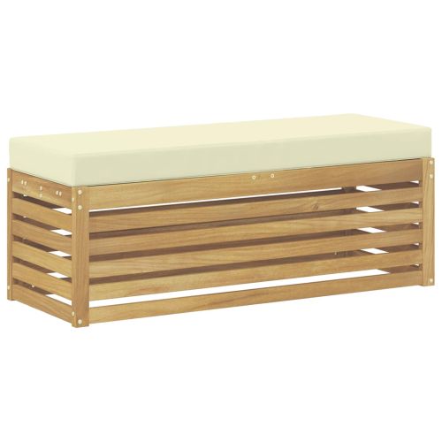 Комплект дивани за открито Бяло и кремаво 115 x 43 x 45 см
