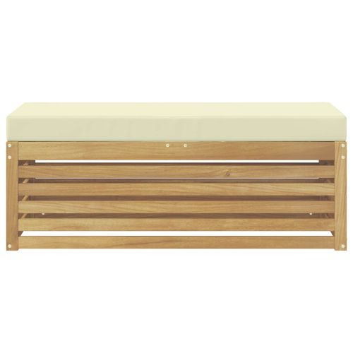 Комплект дивани за открито Бяло и кремаво 115 x 43 x 45 см