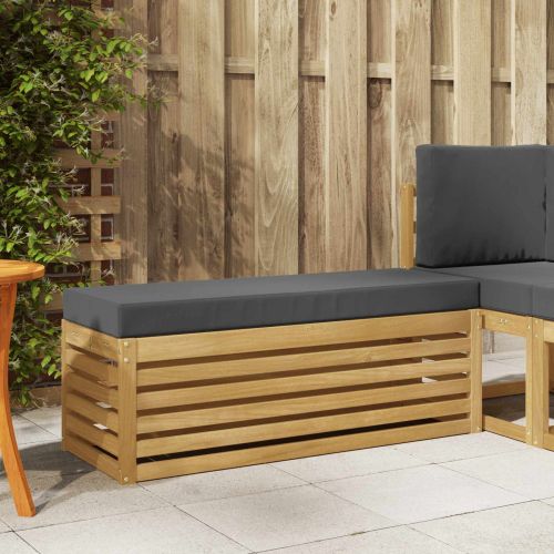 Комплект дивани за открито Бяло и антрацит 115 x 43 x 45 см