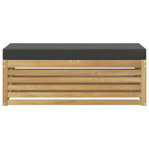 Комплект дивани за открито Бяло и антрацит 115 x 43 x 45 см