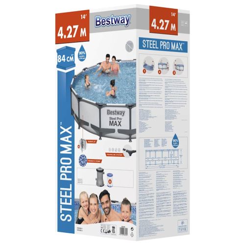 Bestway Steel Pro MAX Комплект плувен басейн, 427x84 см