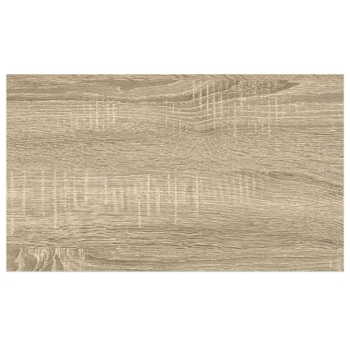 Окачен стенен рафт, дъб и бял, 40x23x3,8 см, МДФ