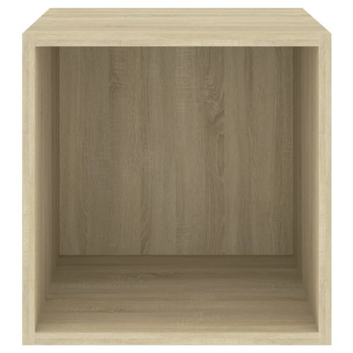 Стенни шкафове, 4 бр, дъб сонома, 37x37x37 см, инженерно дърво