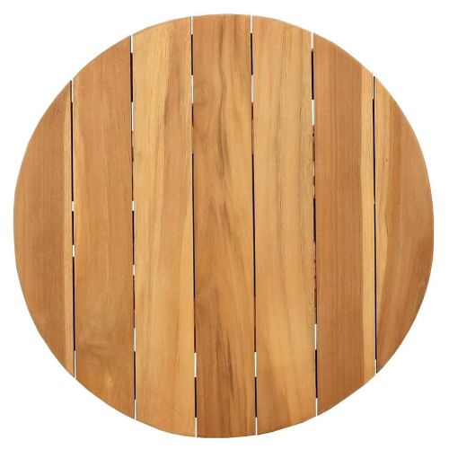 Странична маса Кафяво 50 x 50 x 49,5 см Солидно тиково дърво