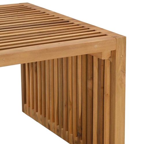 Странична масичка за градина Кафяво 110 x 55 x 35,5 см