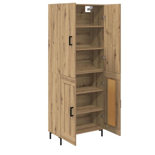 Висок шкаф Дъб 69,5 x 34 x 180 см Инженерно дърво