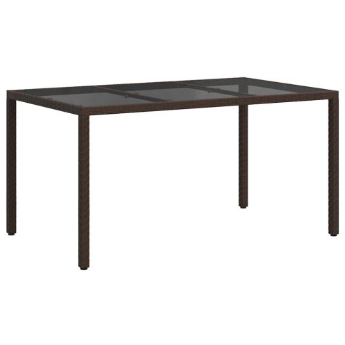 Градинска маса Кафяво 150 x 90 x 75 cm полиратан