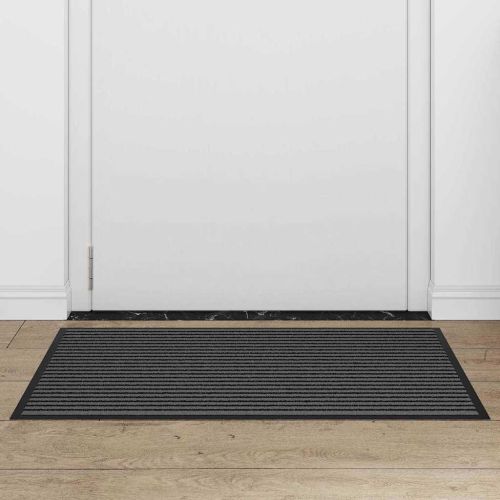 Мат за врата Черно 60 x 90 cm Полипропилен