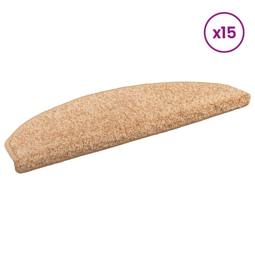 Самозалепващи стъпаловидни постелки Полукръг 15 pcs Златист