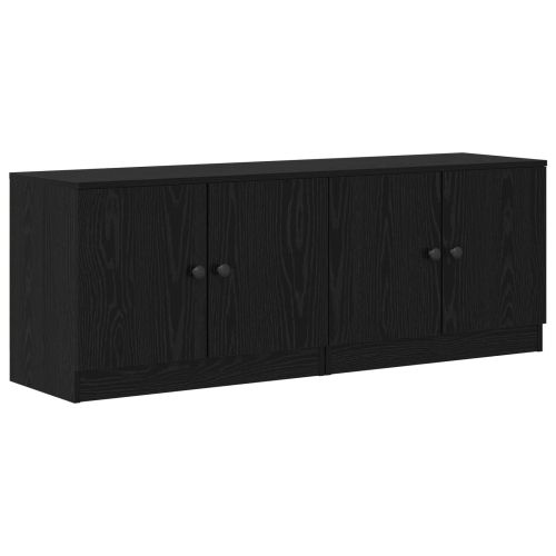 Шкаф за легло със съхранение 2 pcs Черен Дъб 66 x 35 x 48 см