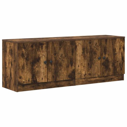 Шкаф за легло със съхранение 2 pcs Пушена Дъб 66 x 35 x 48 см